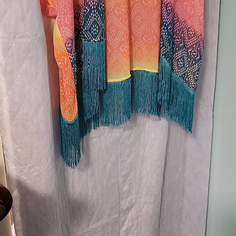 Womens OP Size 7/9 Kimona Swimsuit Coverup (18) - Picture 2 of 3